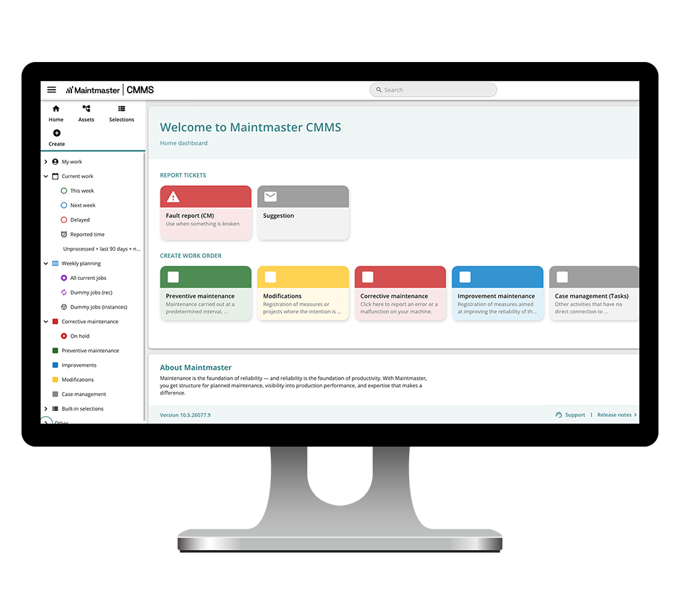 Maintenance & Production Software | Maintmaster
