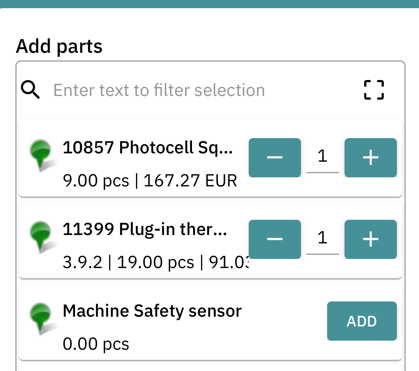 planned items is now displayed in the web 