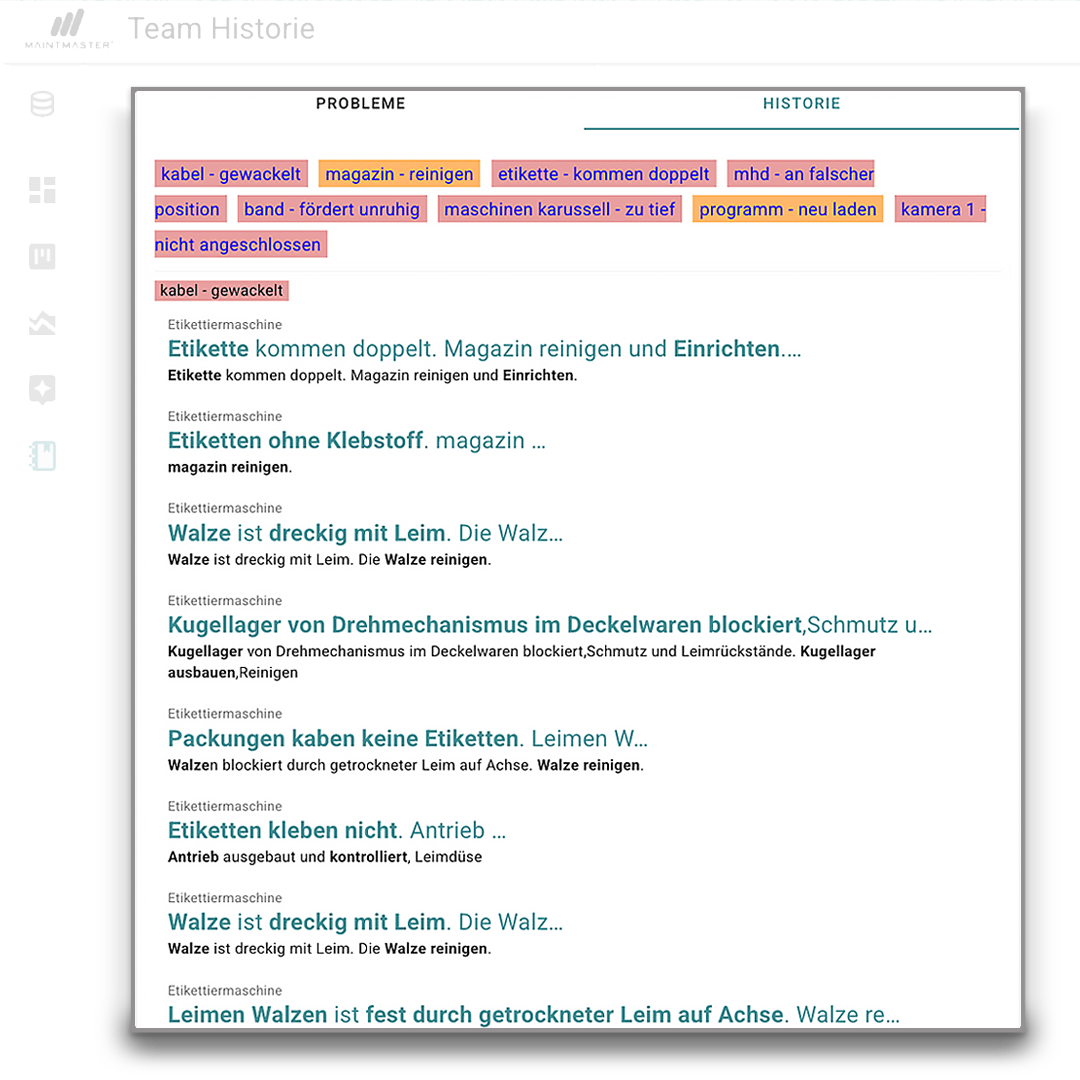 MaintMaster-MI-Team-Historie-Text-Pattern-software-screenshot-DE(1)