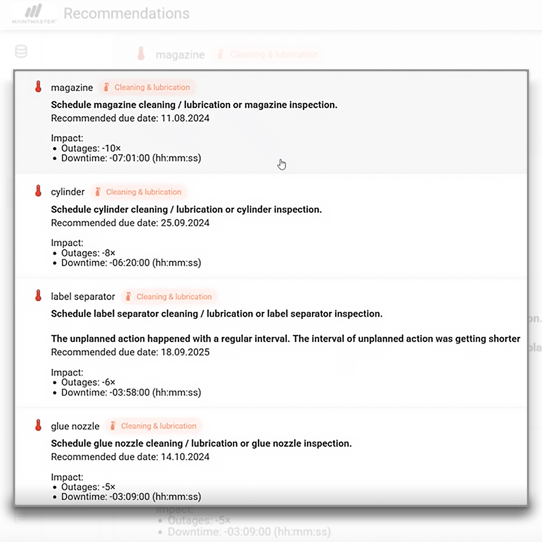 maintmaster-mi-recommendations